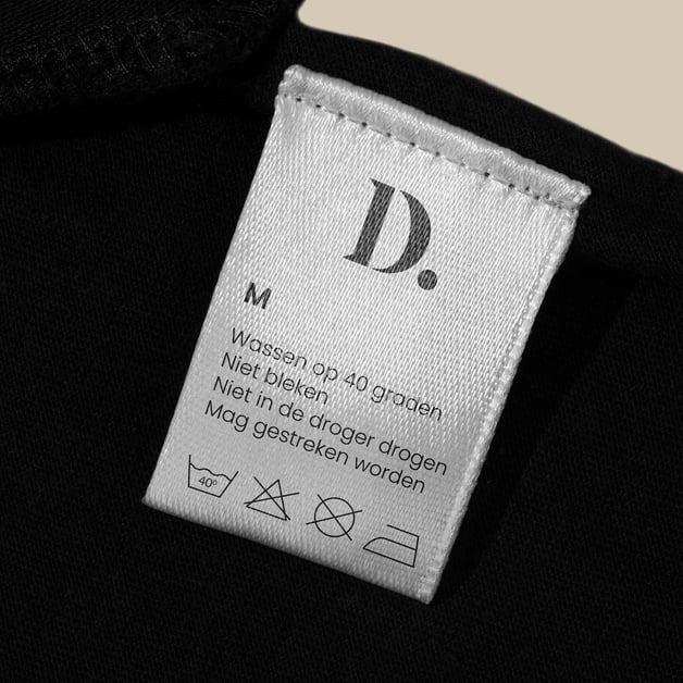 kledinglabels met logo