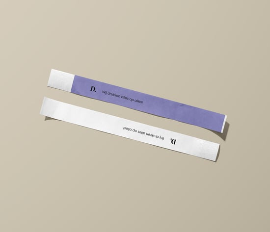 Tyvek bandjes bedrukken