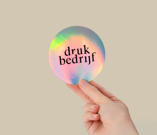 Holografische stickers drukken