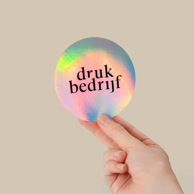 Holografische stickers drukken