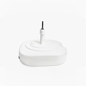 Illustratie Parasolvoet wit met rotator