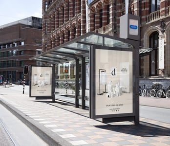 Reclameposter in abri formaat met full color print