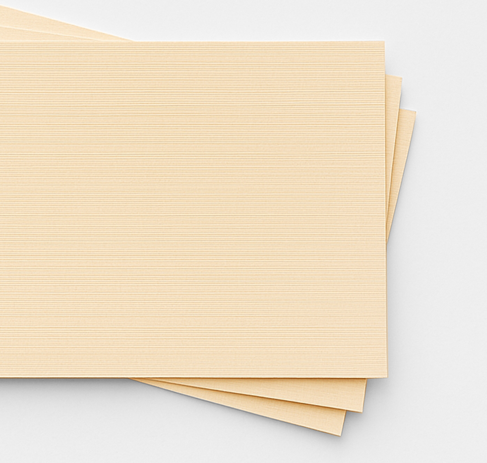 Beige papier met linnen laminaat afwerking