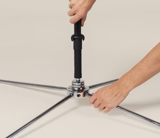 Kruisvoet met rotator