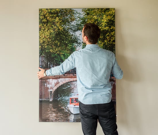 Opvallend wandframe voor kantoor of winkel