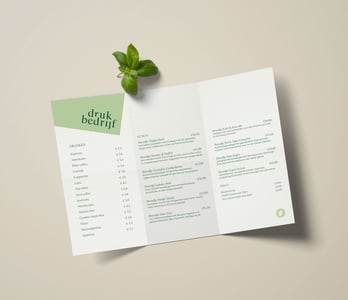 Duurzame menukaart