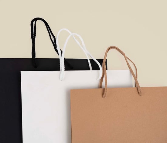 Luxe papieren tassen draaikoord