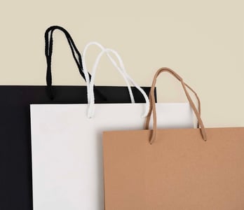 Luxe papieren tassen draaikoord