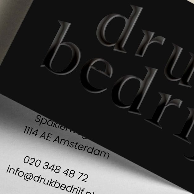 reliëfdruk visitekaartjes