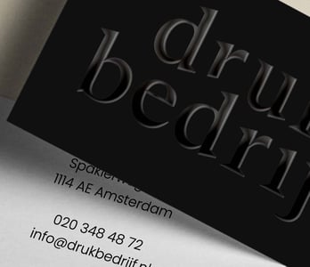 reliëfdruk visitekaartjes