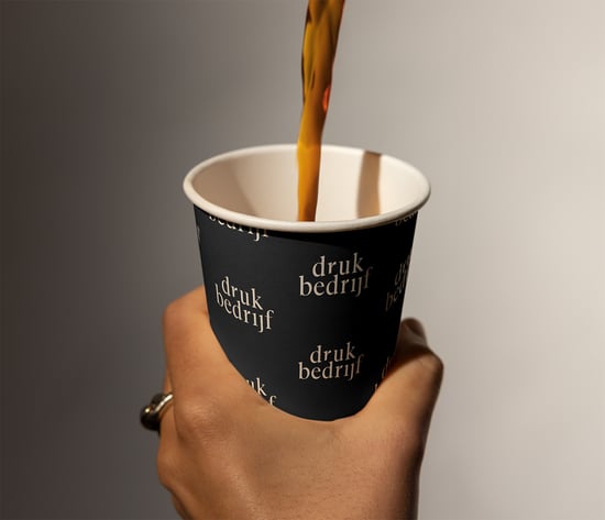 Kartonnen beker enkelwandig