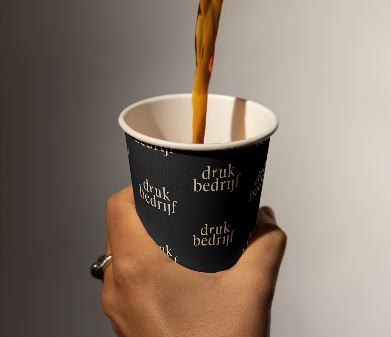 Kartonnen beker enkelwandig