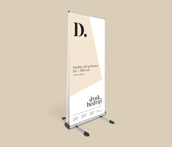 Roll up banner tweezijdig