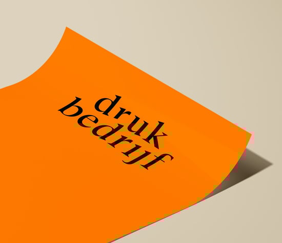 Neon poster oranje drukken