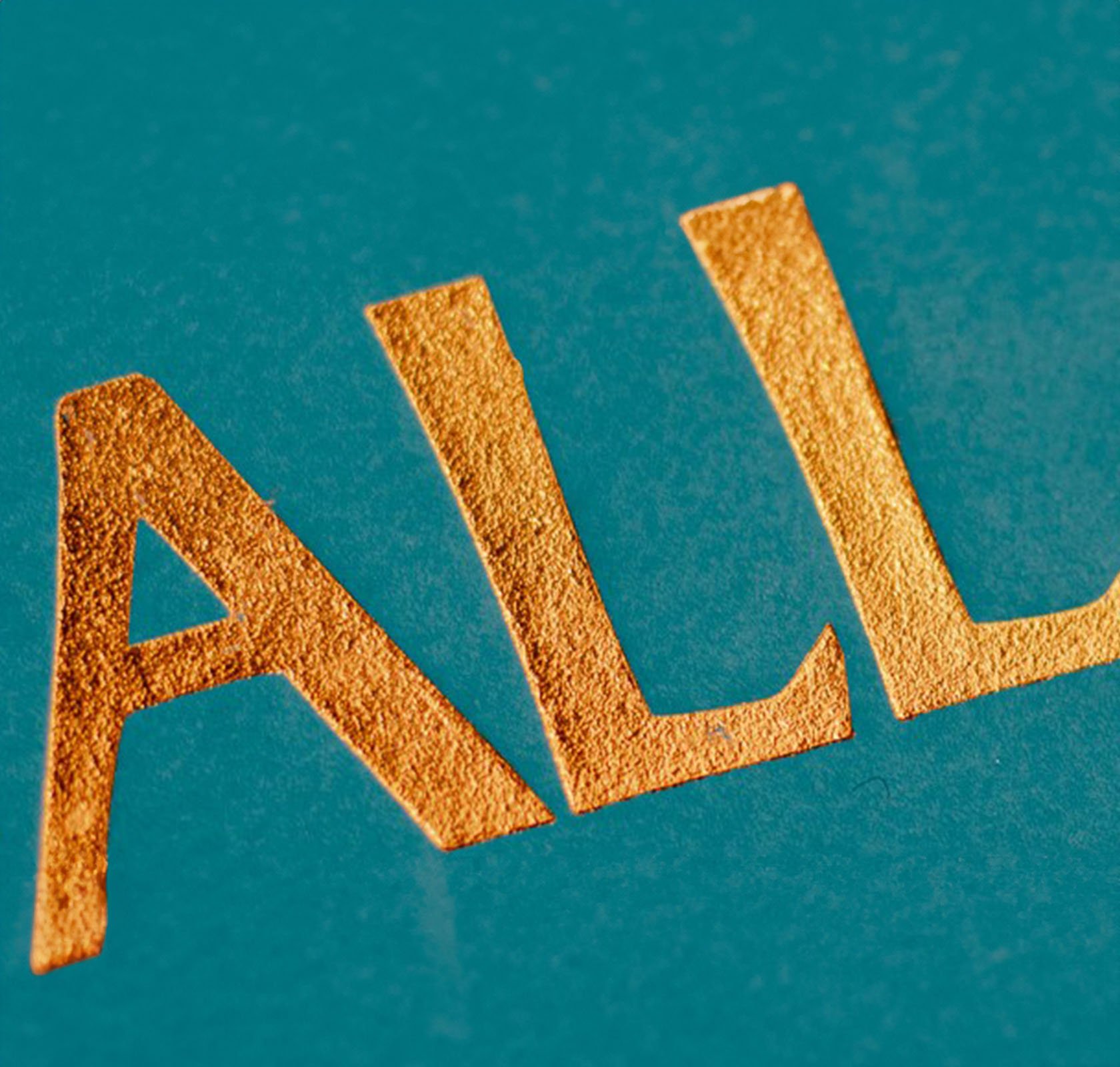 Almanak met foliedruk