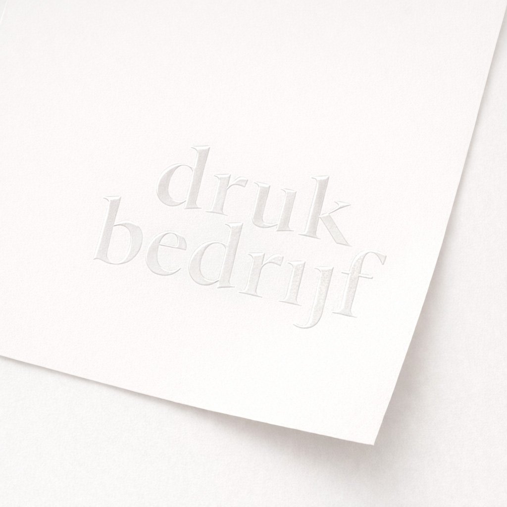 Illustratie Enkelzijdig matlaminaat + Spot UV