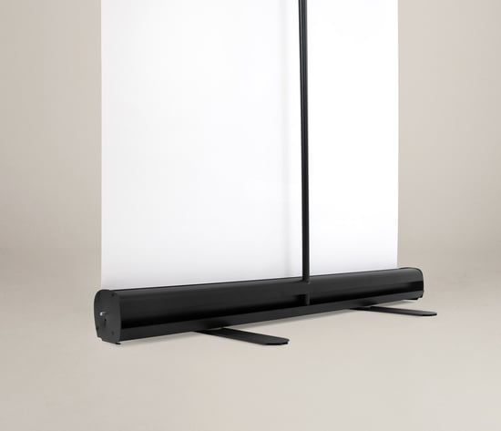 Zwarte roll up banner bedrukken