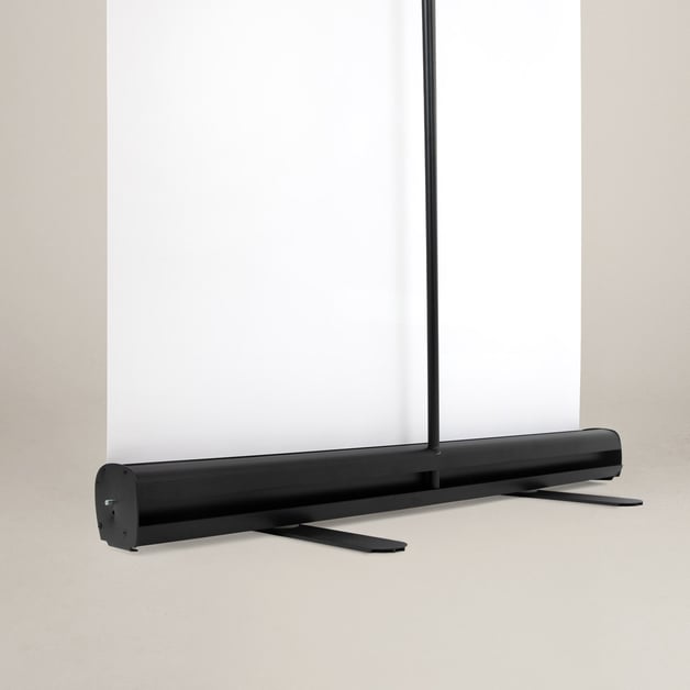 Zwarte roll up banner bedrukken