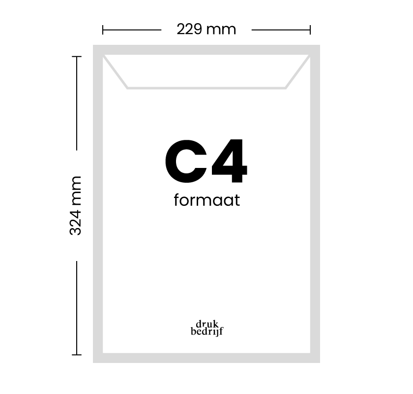 C4 Formaat 229 x 324 mm