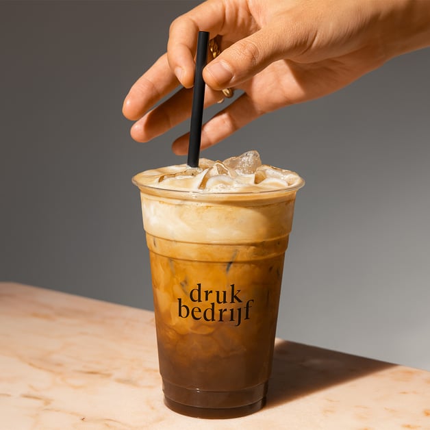 Bedrukte plastic bekers