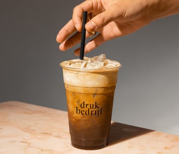 Bedrukte plastic bekers