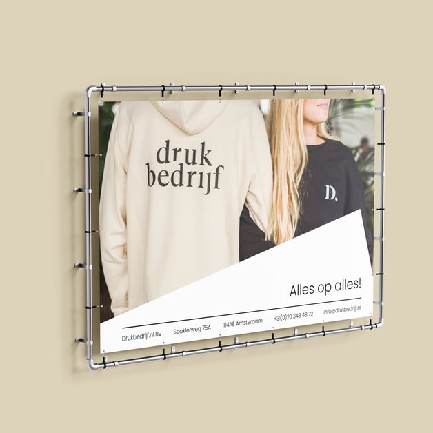 Full color muurframe voor presentatie en beurzen