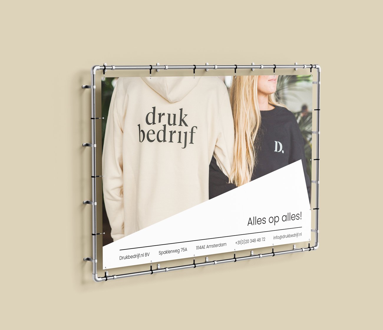 Full color muurframe voor presentatie en beurzen