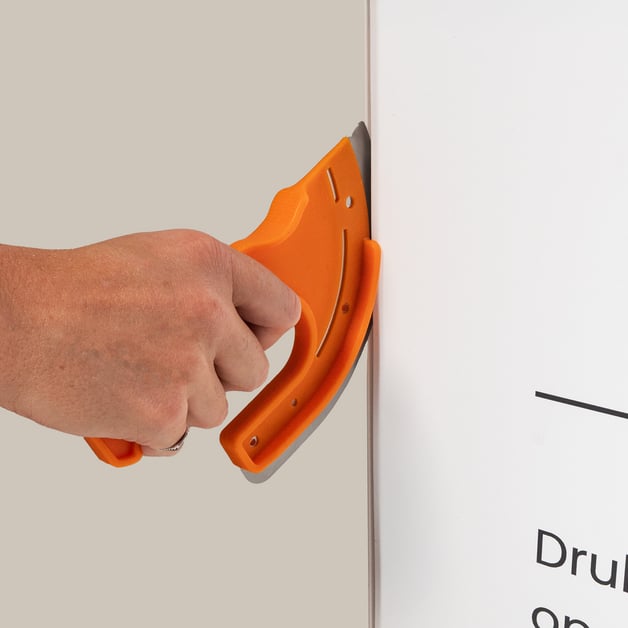 pop up led banner vastmaken