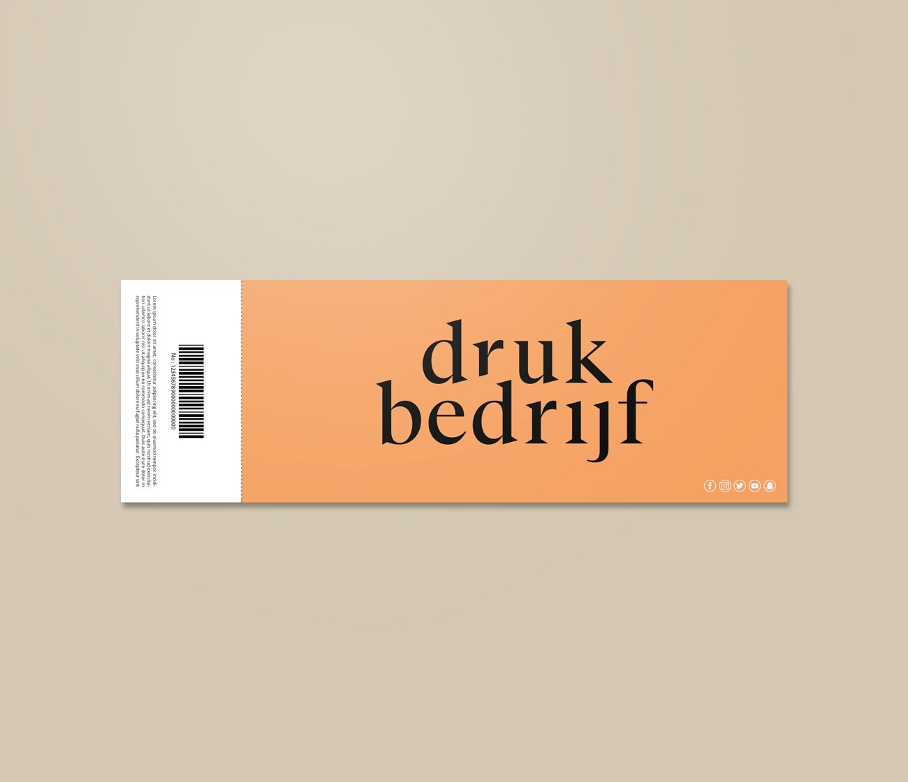 Entreekaarten drukken