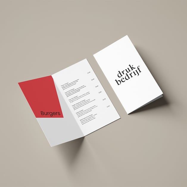 Menukaart printen