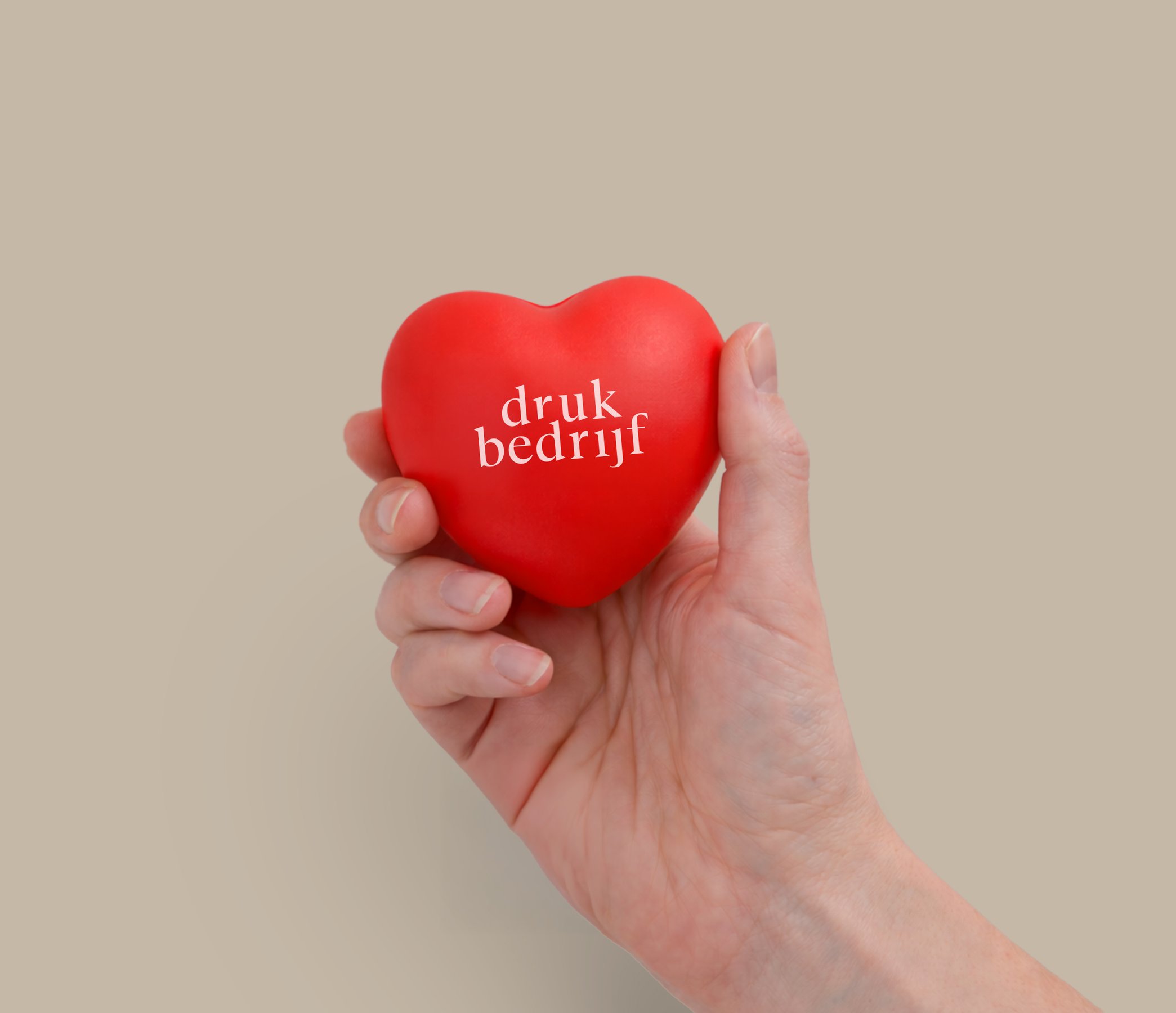 stressbal hartje met logo
