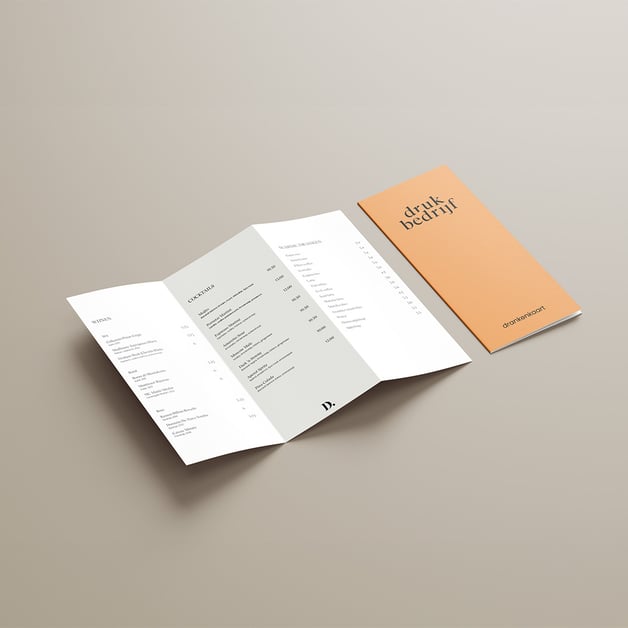 Menukaarten bedrukken