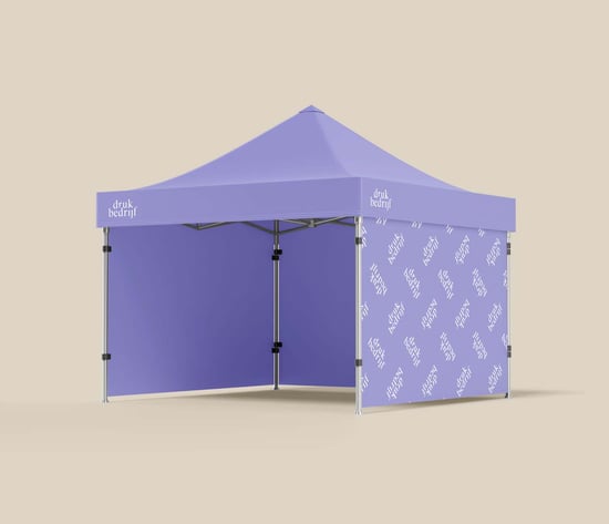 Vouwtent met bedrukking