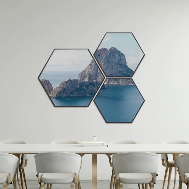 hexagon zelfklevende akoestische panelen