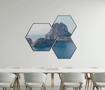 hexagon zelfklevende akoestische panelen