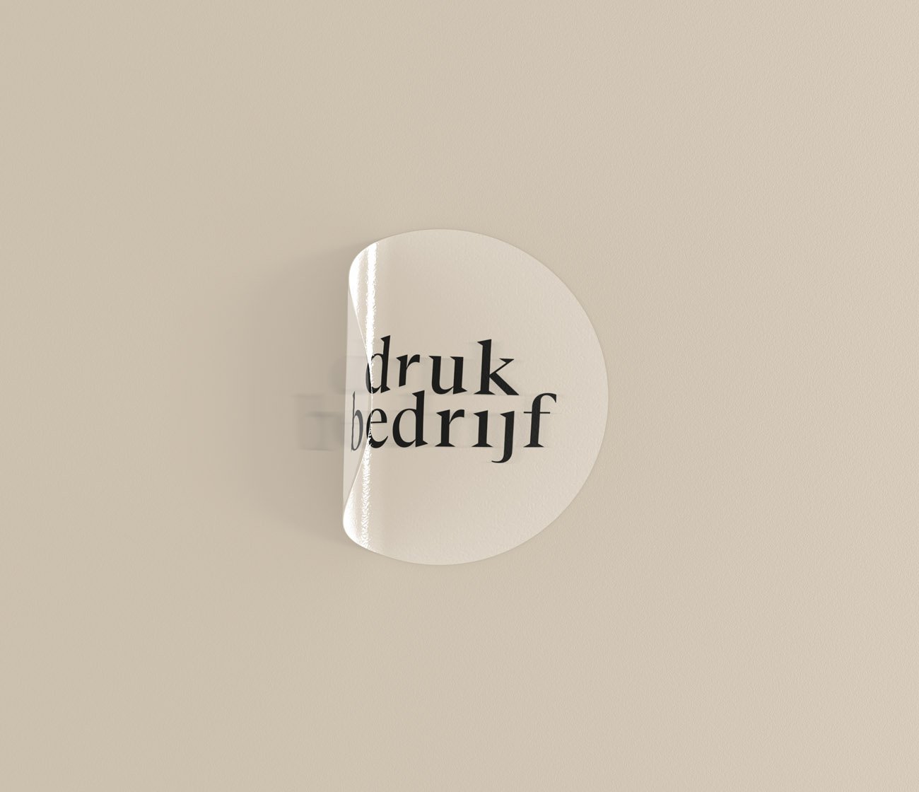 Ronde transparante stickers drukken