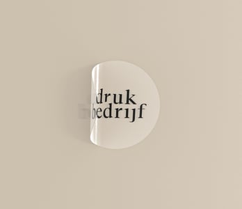 Ronde transparante stickers drukken