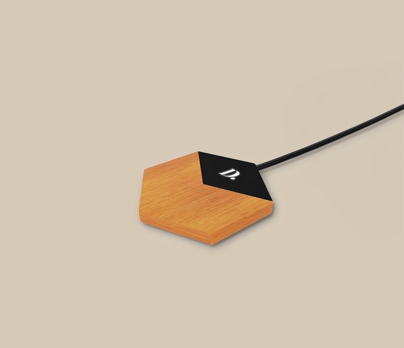 Draadloze oplader hout