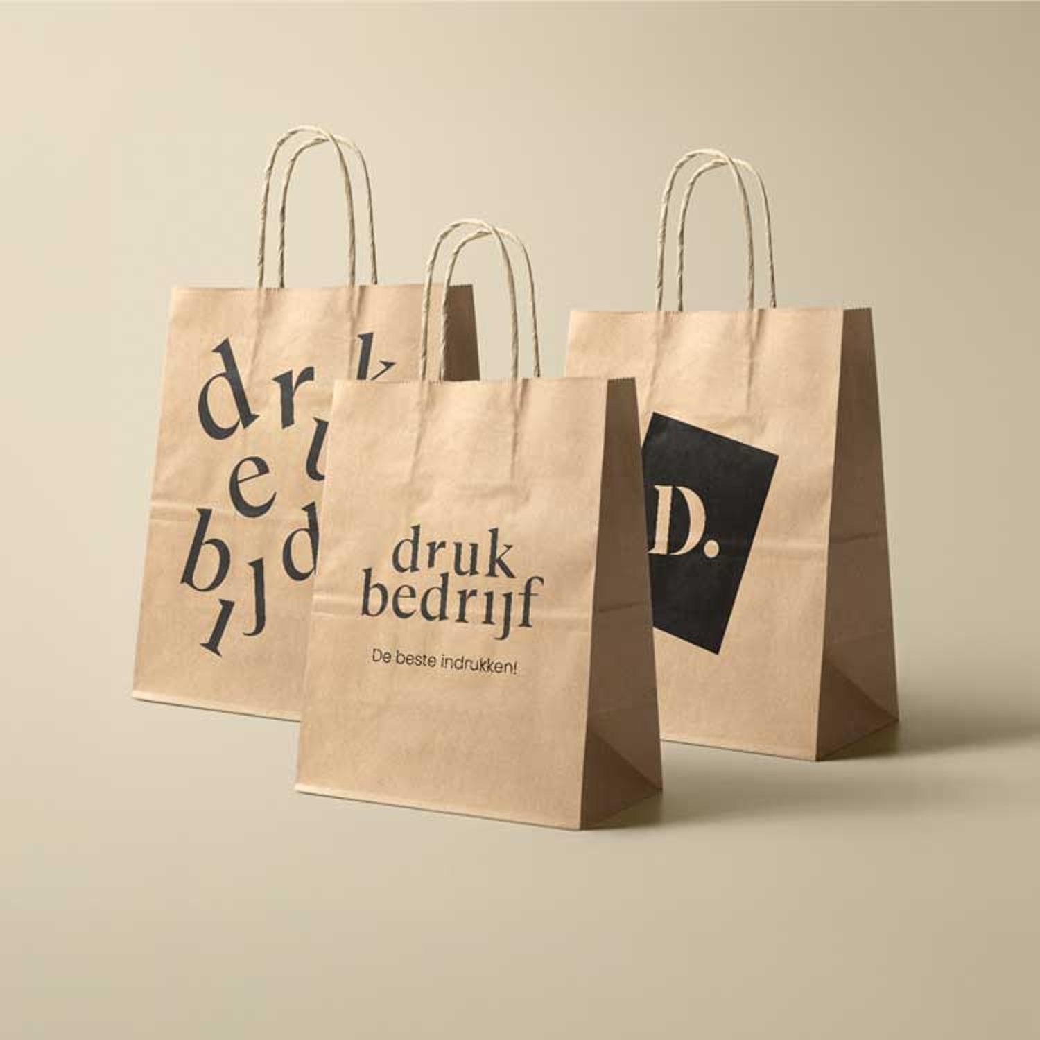 Bedrukte tassen papier