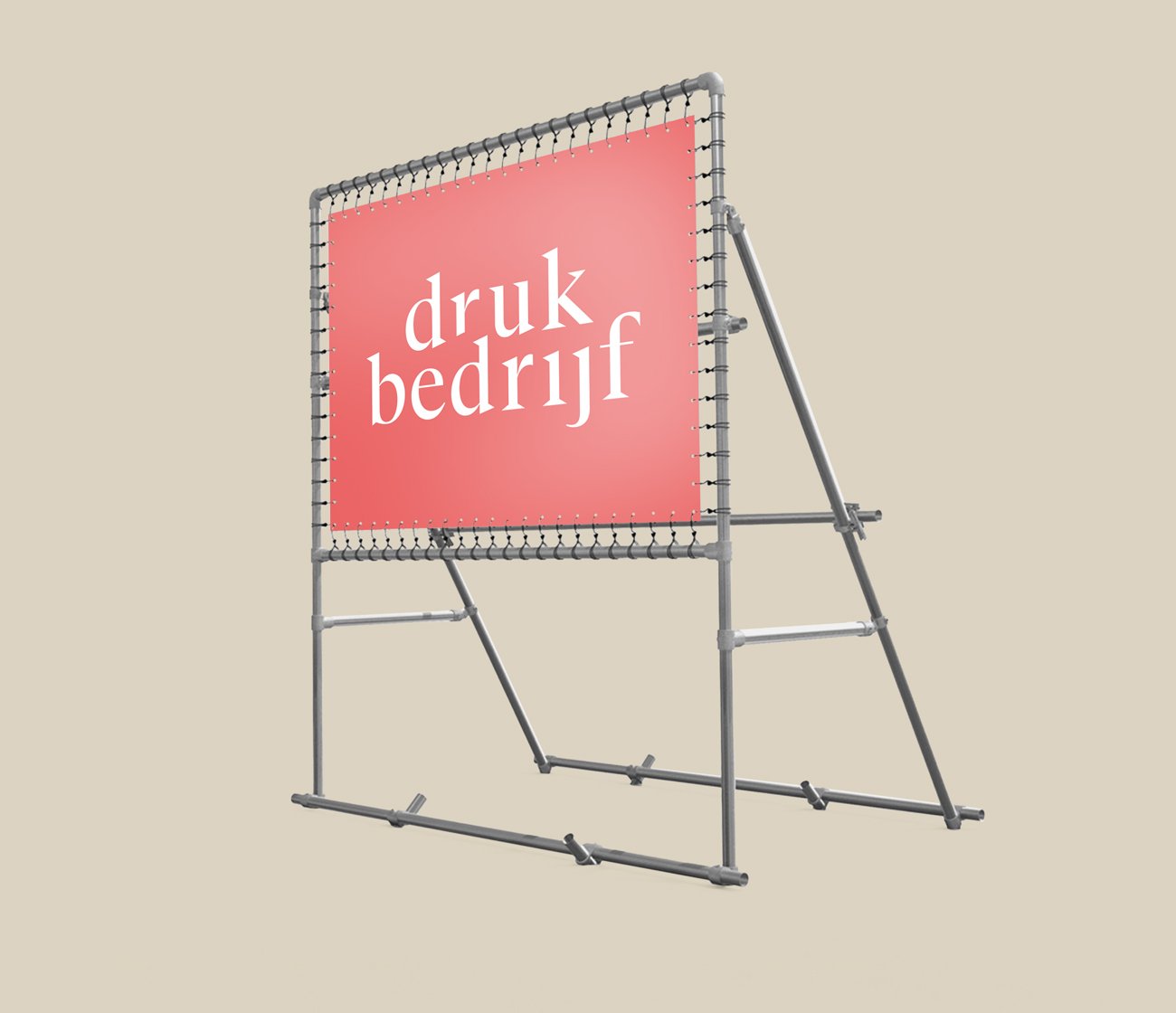 vrijstaand spandoekframe