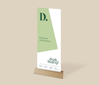 Kartonnen roll-up banner