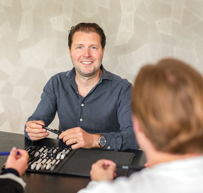 koffie drinken bij drukbedrijf