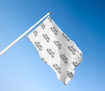 Mastvlag met logo