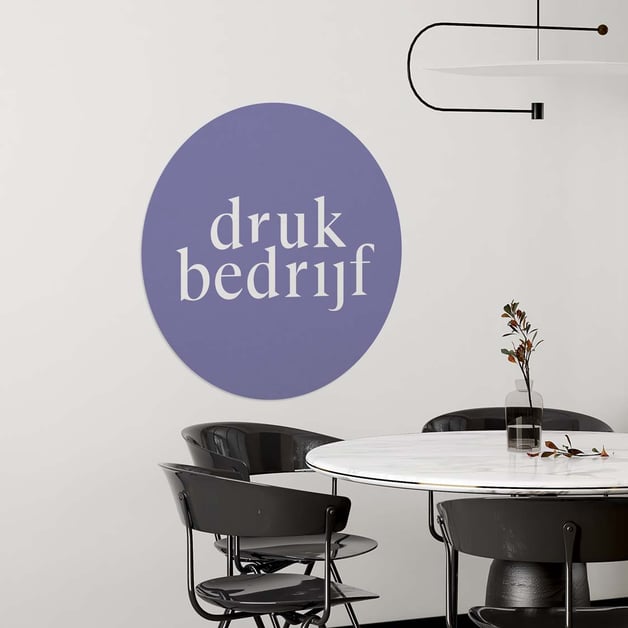 Full color behangcirkel bedrukken voor interieur