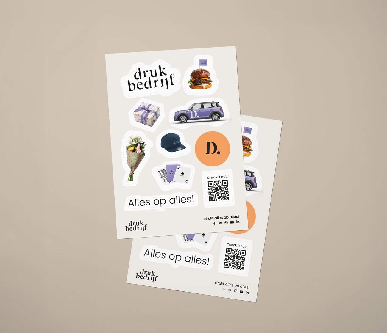 Stickervellen bedrukken