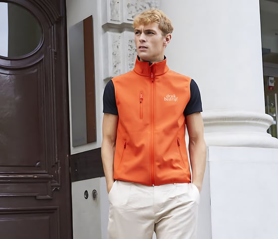 Softshell jas met logo