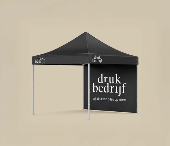 bedrukte partytent