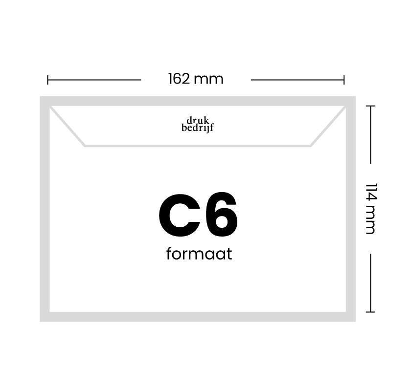 C6 Formaat 162 x 114 mm