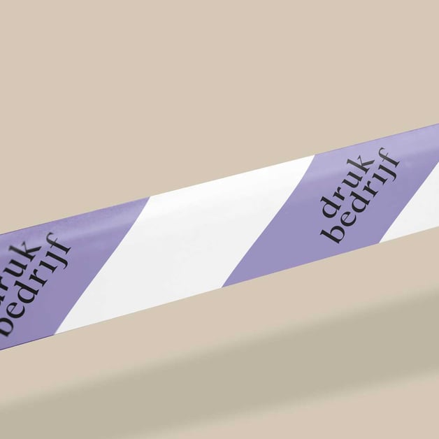 Afzetlint bedrukken met eigen logo