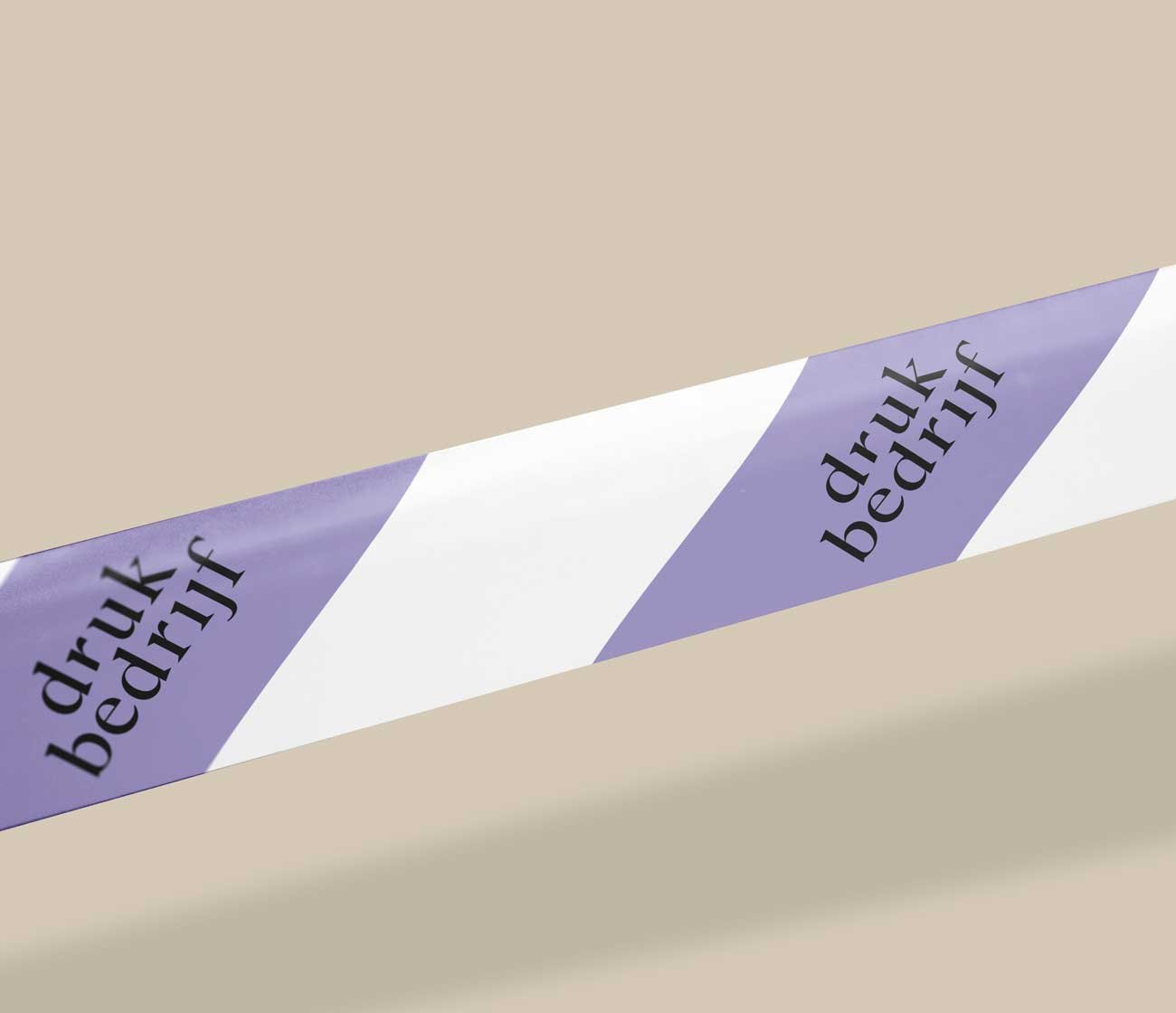 Afzetlint bedrukken met eigen logo